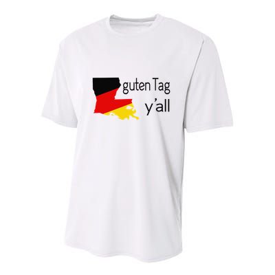 Guten Tag YAll Bavaria Louisiana Oktoberfest Tag Yall Youth Performance Sprint T-Shirt