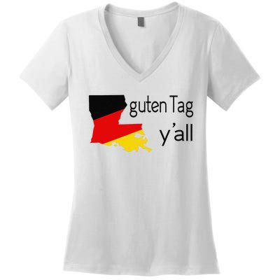 Guten Tag YAll Bavaria Louisiana Oktoberfest Tag Yall Women's V-Neck T-Shirt