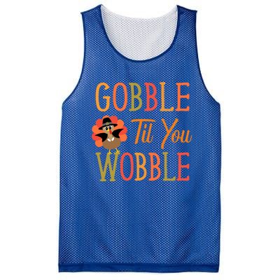 Gobble Til You Wobble Gift Mesh Reversible Basketball Jersey Tank