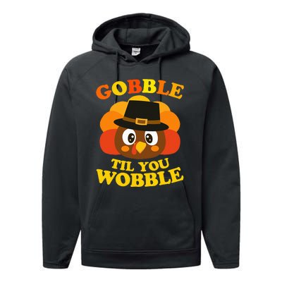 Gobble Til You Wobble Baby Outfit Thanksgiving Performance Fleece Hoodie