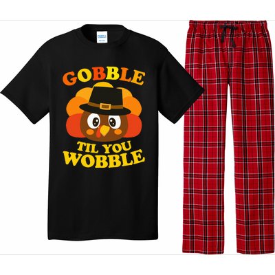 Gobble Til You Wobble Baby Outfit Thanksgiving Pajama Set