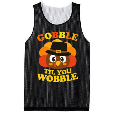 Gobble Til You Wobble Baby Outfit Thanksgiving Mesh Reversible Basketball Jersey Tank