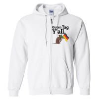 Guten Tag YAll Texas Armadillo German Flag Hat Full Zip Hoodie