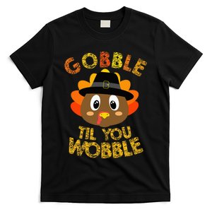 Gobble Til You Wobble Baby Outfit Thanksgiving T-Shirt