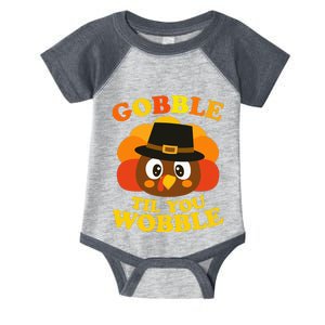 Gobble Til You Wobble Baby Outfit Thanksgiving Infant Baby Jersey Bodysuit