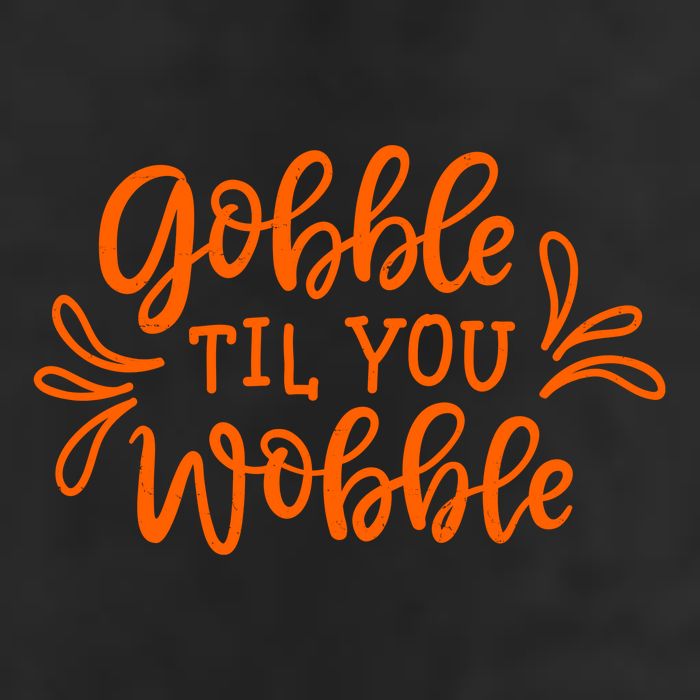 Gobble Til You Wobble Thanksgiving Funny 15oz Campfire Ceramic Mug