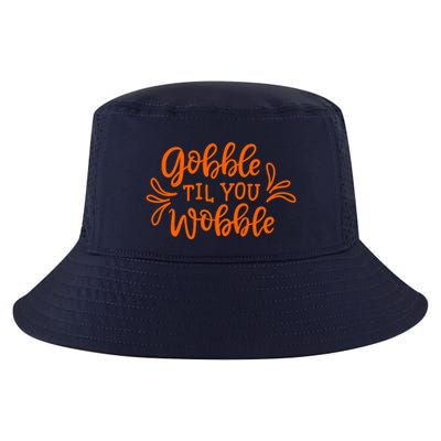 Gobble Til You Wobble Thanksgiving Funny Cool Comfort Performance Bucket Hat
