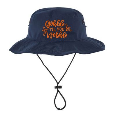 Gobble Til You Wobble Thanksgiving Funny Bucket Hat
