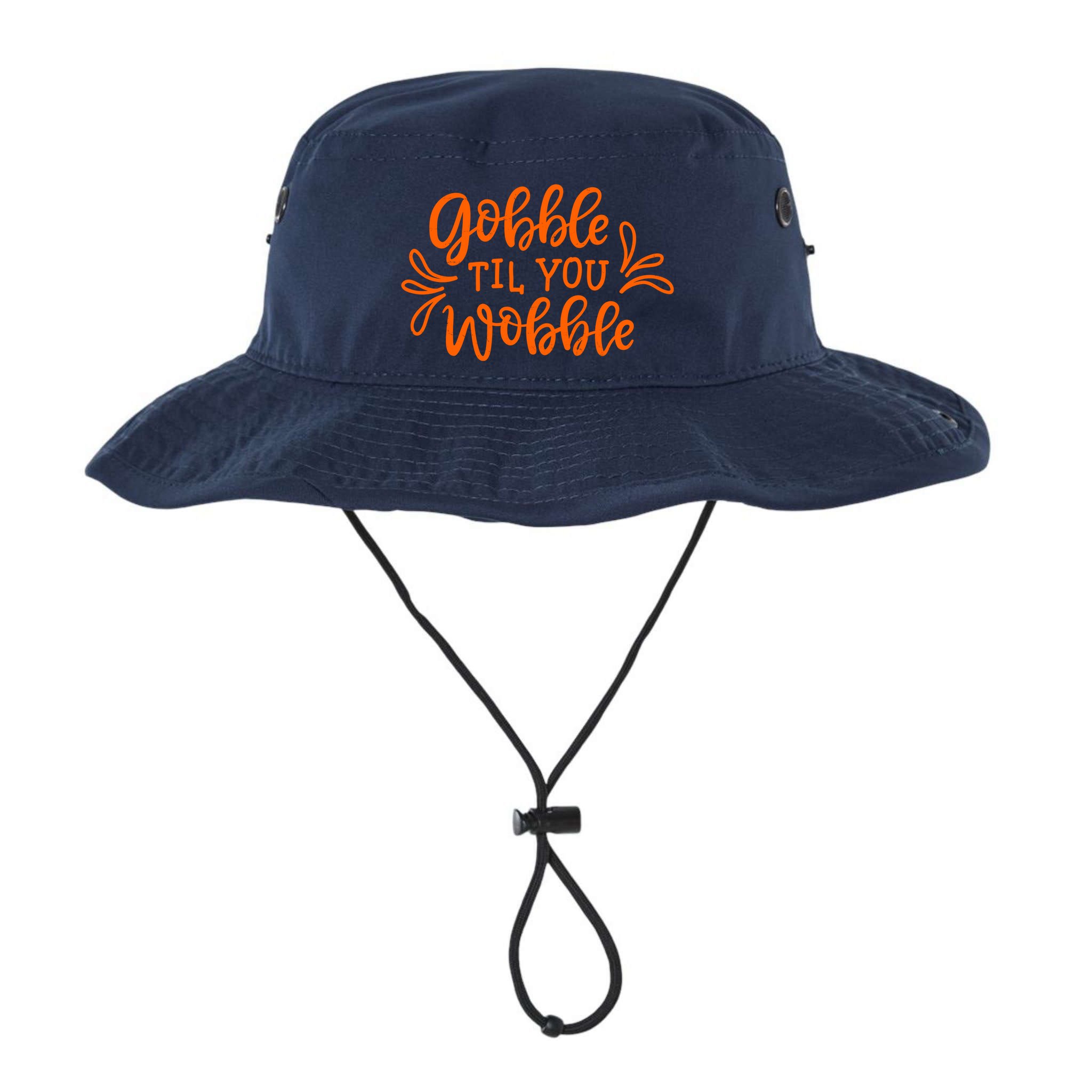 Gobble Til You Wobble Thanksgiving Funny Bucket Hat