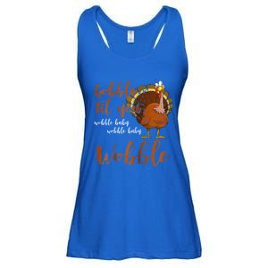 Gobble Till You Wobble Funny Thanksgiving Cool Gift Ladies Essential Flowy Tank