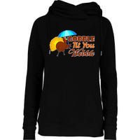 Gobble Til You Wobble Funny Thanksgiving Womens Funnel Neck Pullover Hood