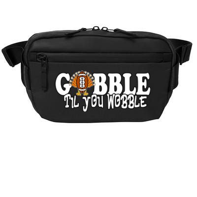 Gobble Til You Wobble Thankgiving Turkey Football Great Gift Crossbody Pack