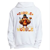 Gobble Til You Wobble Thanksgiving Turkey Urban Pullover Hoodie