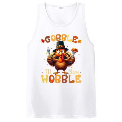 Gobble Til You Wobble Thanksgiving Turkey PosiCharge Competitor Tank