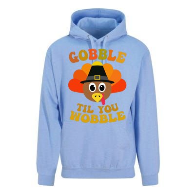 Gobble Til You Wobble Thanksgiving Day Unisex Surf Hoodie