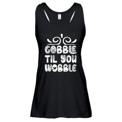 Gobble Til You Wobble Ladies Essential Flowy Tank