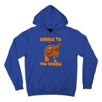 Gobble Til You Wobble Dabbing Turkey Thanksgiving Hoodie