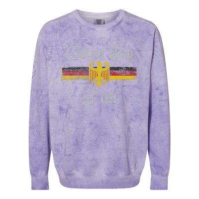 Guten Tag YAll Oktoberfest German Flag Eagle Prost Colorblast Crewneck Sweatshirt