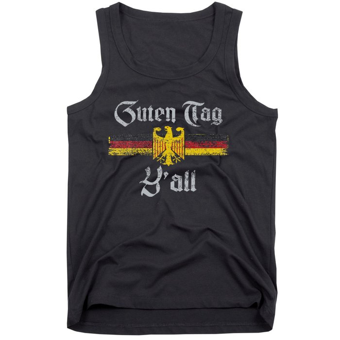 Guten Tag YAll Oktoberfest German Flag Eagle Prost Tank Top