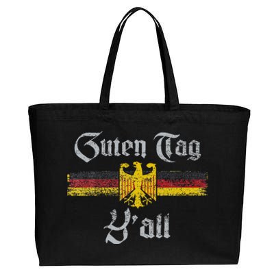 Guten Tag YAll Oktoberfest German Flag Eagle Prost Cotton Canvas Jumbo Tote