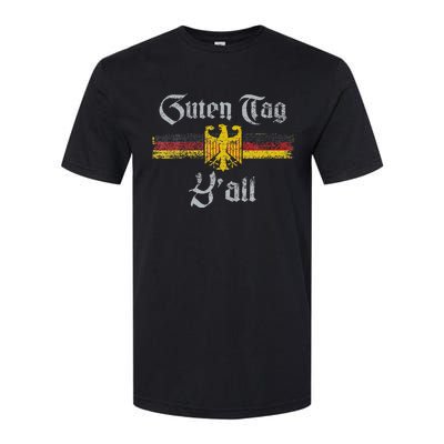 Guten Tag YAll Oktoberfest German Flag Eagle Prost Softstyle CVC T-Shirt