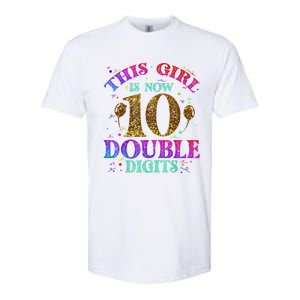 Girl Ten Years This Girl Is Now 10 Double Digits Softstyle CVC T-Shirt