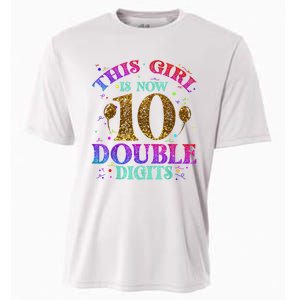 Girl Ten Years This Girl Is Now 10 Double Digits Cooling Performance Crew T-Shirt