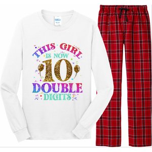 Girl Ten Years This Girl Is Now 10 Double Digits Long Sleeve Pajama Set