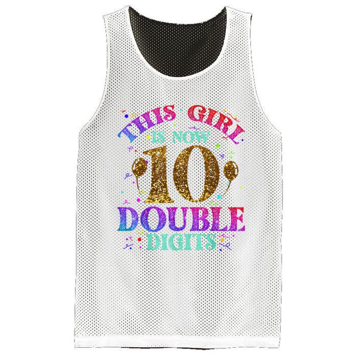 Girl Ten Years This Girl Is Now 10 Double Digits Mesh Reversible Basketball Jersey Tank