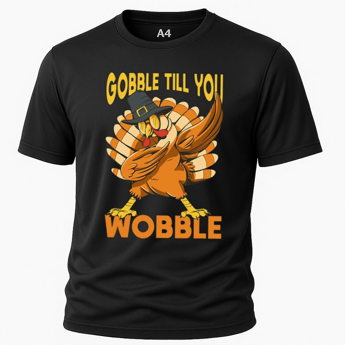 Gobble Till You Wobble Turkey Cooling Performance Crew T-Shirt