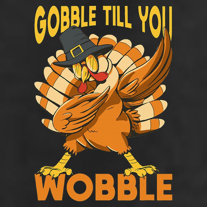 Gobble Till You Wobble Turkey Microfiber Hand Towel