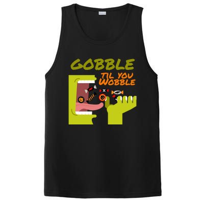 Gobble Til You Wobble Funny Halloween Costume Gift PosiCharge Competitor Tank