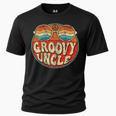 Groovy Uncle 70s Aesthetic Nostalgia 1970's Retro Uncle Performance Shirt
