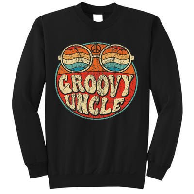 Groovy Uncle 70s Aesthetic Nostalgia 1970's Retro Uncle Sweatshirt