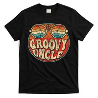 Groovy Uncle 70s Aesthetic Nostalgia 1970's Retro Uncle T-Shirt