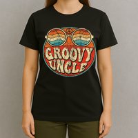 Groovy Uncle 70s Aesthetic Nostalgia 1970's Retro Uncle T-Shirt