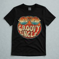 Groovy Uncle 70s Aesthetic Nostalgia 1970's Retro Uncle T-Shirt