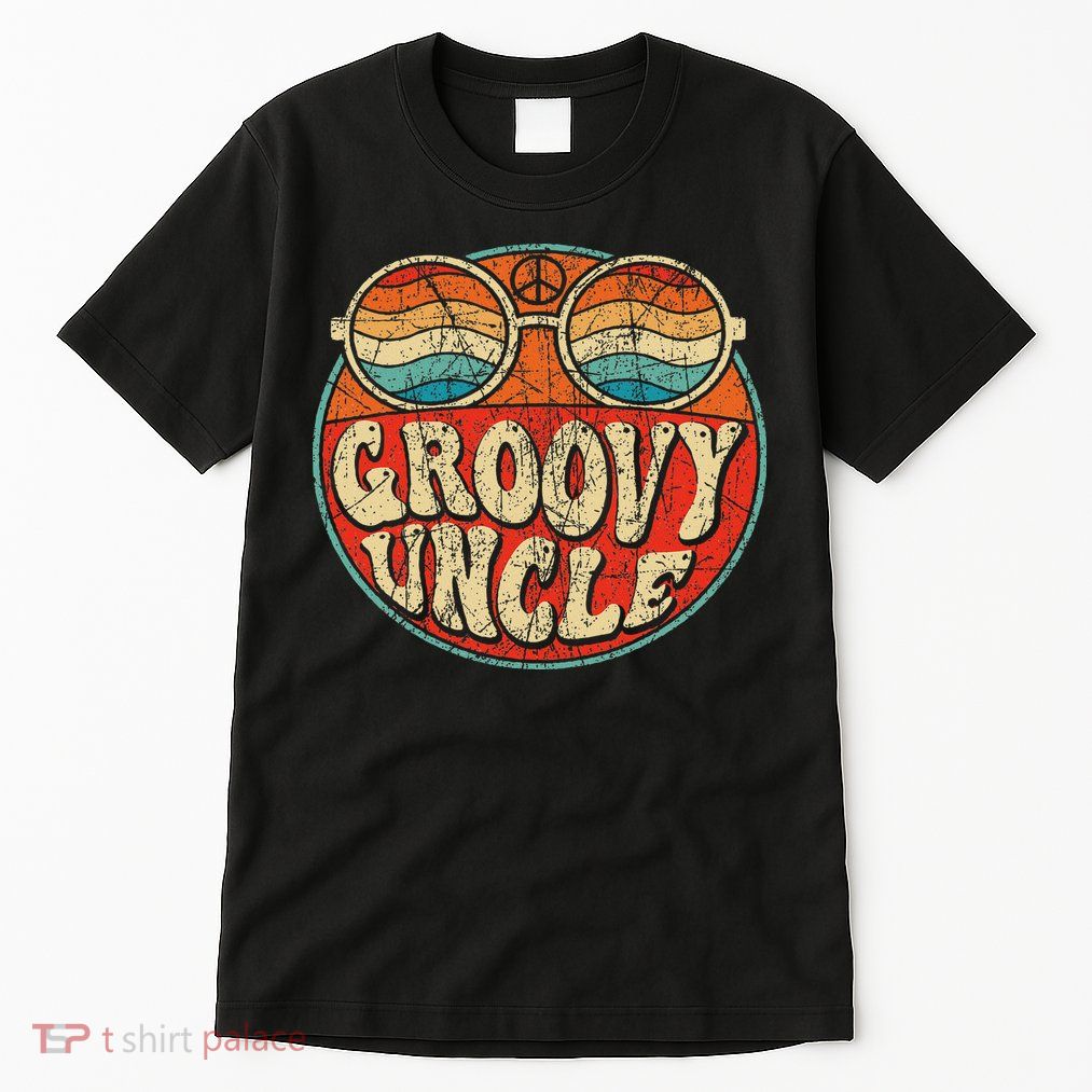 Groovy Uncle 70s Aesthetic Nostalgia 1970's Retro Uncle Tall T-Shirt