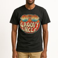 Groovy Uncle 70s Aesthetic Nostalgia 1970's Retro Uncle Tall T-Shirt