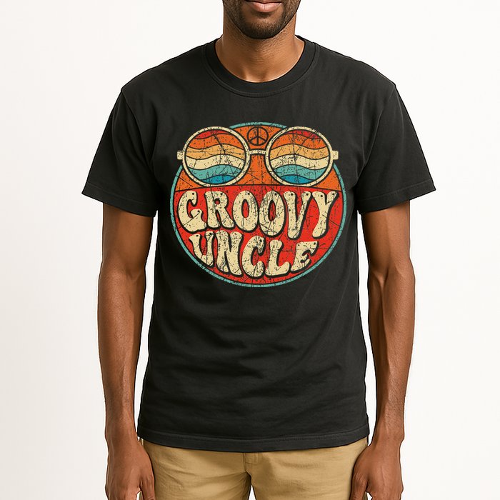Groovy Uncle 70s Aesthetic Nostalgia 1970's Retro Uncle Tall T-Shirt
