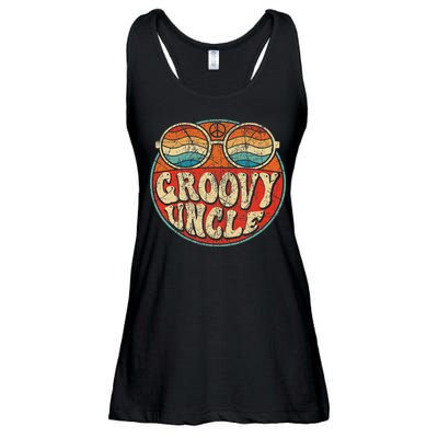Groovy Uncle 70s Aesthetic Nostalgia 1970's Retro Uncle Ladies Essential Flowy Tank