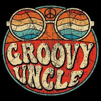 Groovy Uncle 70s Aesthetic Nostalgia 1970's Retro Uncle 16 in Basic Backpack