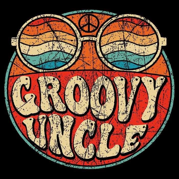 Groovy Uncle 70s Aesthetic Nostalgia 1970's Retro Uncle 16 in Basic Backpack