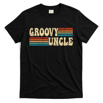 Groovy Uncle 70s Aesthetic Nostalgia 1970's Retro Uncle T-Shirt