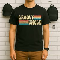 Groovy Uncle 70s Aesthetic Nostalgia 1970's Retro Uncle T-Shirt
