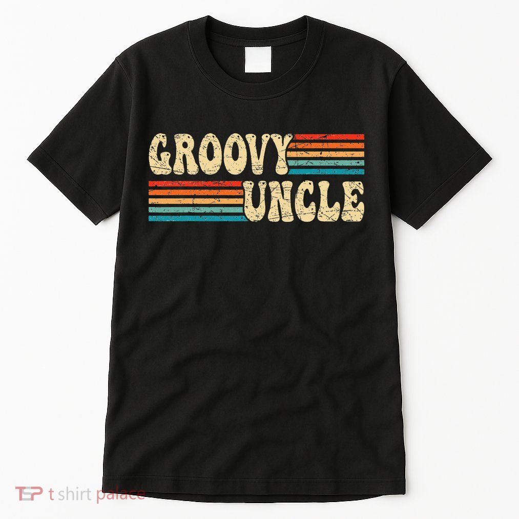 Groovy Uncle 70s Aesthetic Nostalgia 1970's Retro Uncle Tall T-Shirt