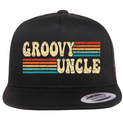 Groovy Uncle 70s Aesthetic Nostalgia 1970's Retro Uncle Flatbill Hat