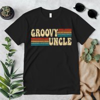 Groovy Uncle 70s Aesthetic Nostalgia 1970's Retro Uncle Premium T-Shirt