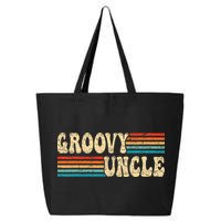 Groovy Uncle 70s Aesthetic Nostalgia 1970's Retro Uncle 25L Jumbo Tote