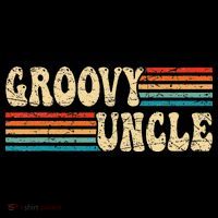Groovy Uncle 70s Aesthetic Nostalgia 1970's Retro Uncle Womens T-Shirt